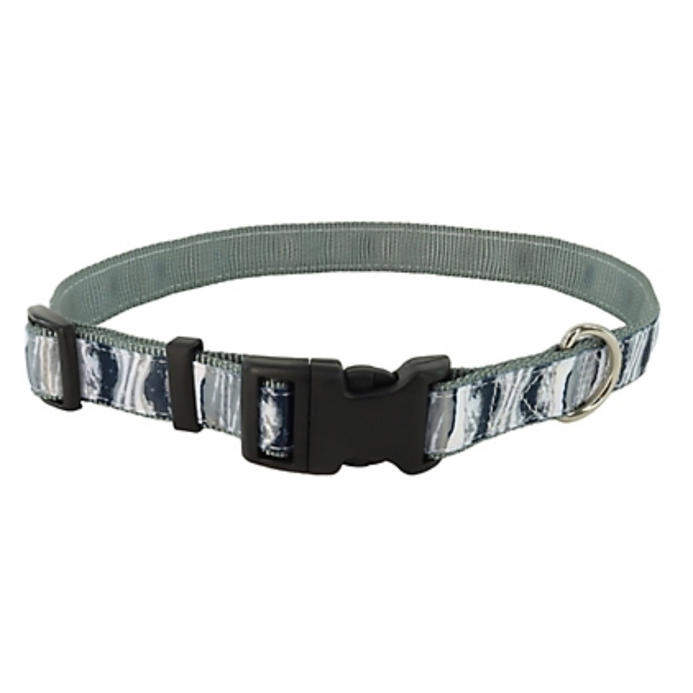 Retriever Adjustable Dog Collar Steel Marble Pattern Large 18" - 26" New